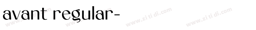 avant regular字体转换